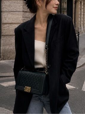 Chanel Large Caviar Boy Bag